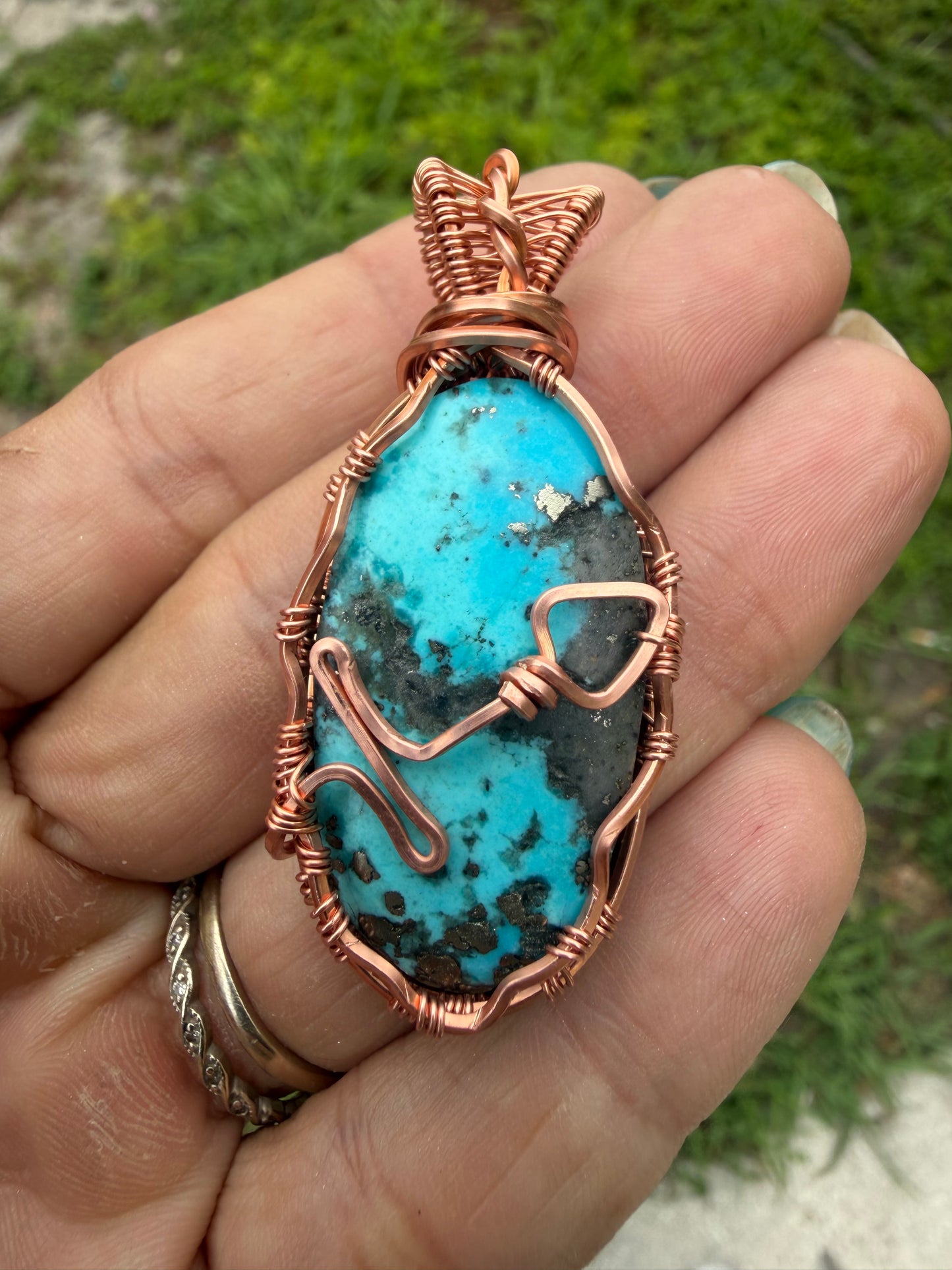 Sagittarius copper pendant