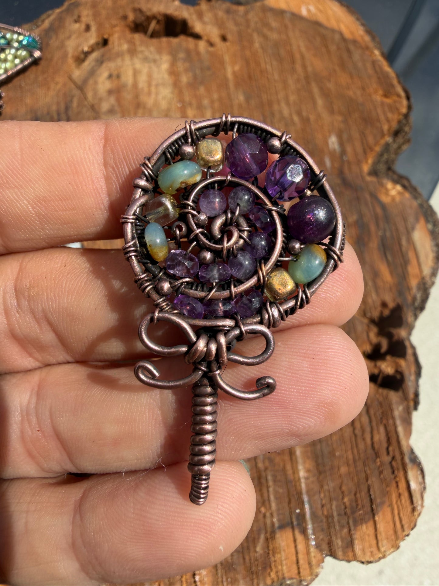 Swirl Lollipop pendant