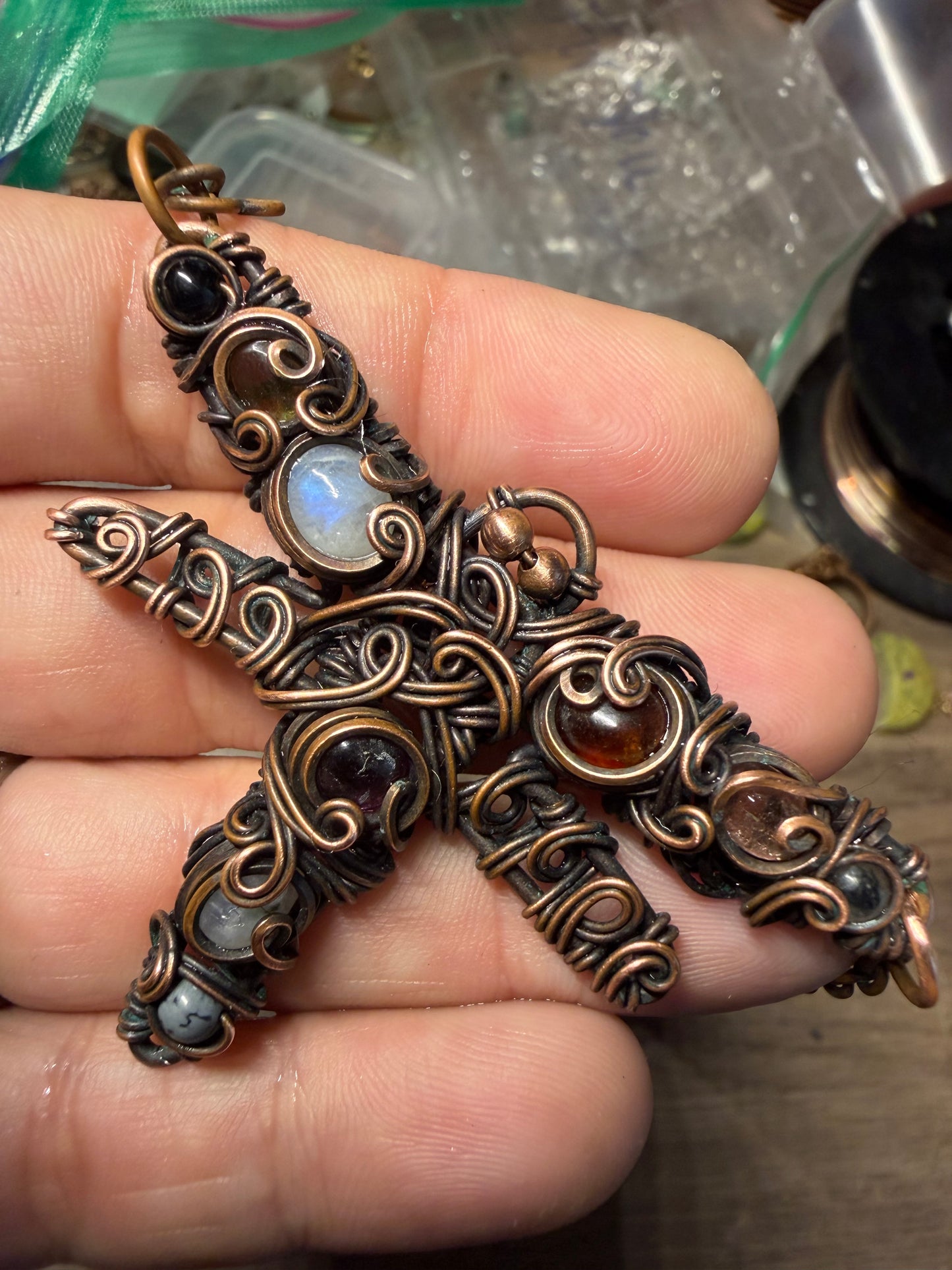 Dragonfly chaos pendant