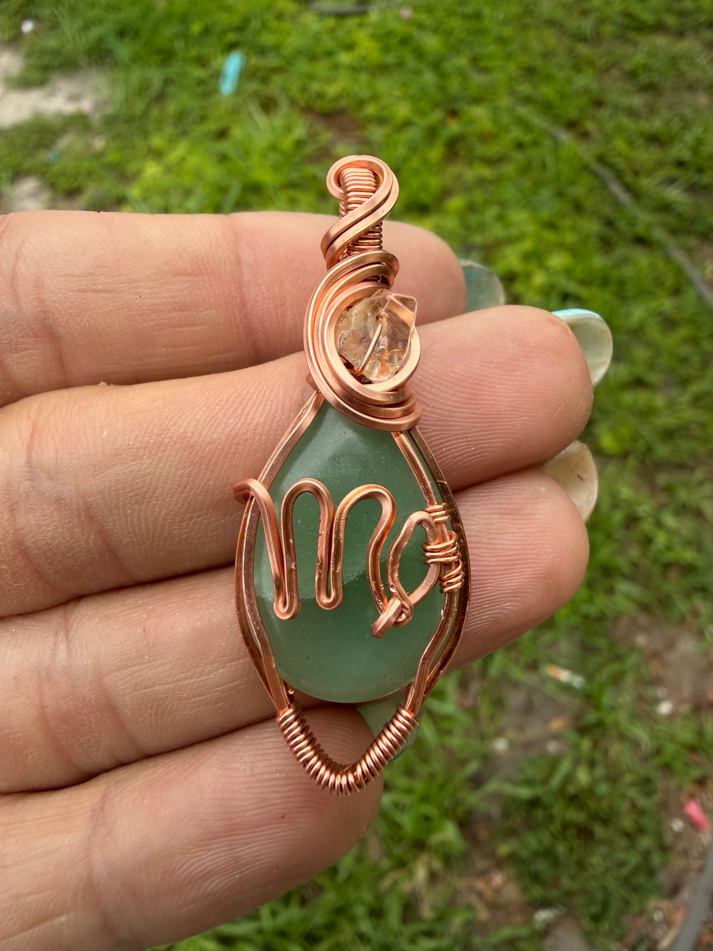 Virgo ♍️ copper pendant