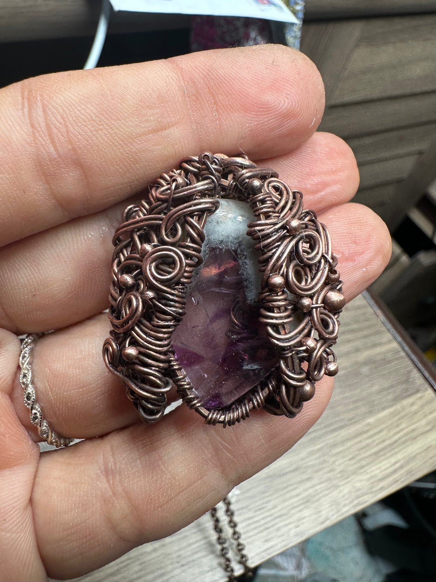 Trapiche amethyst slice