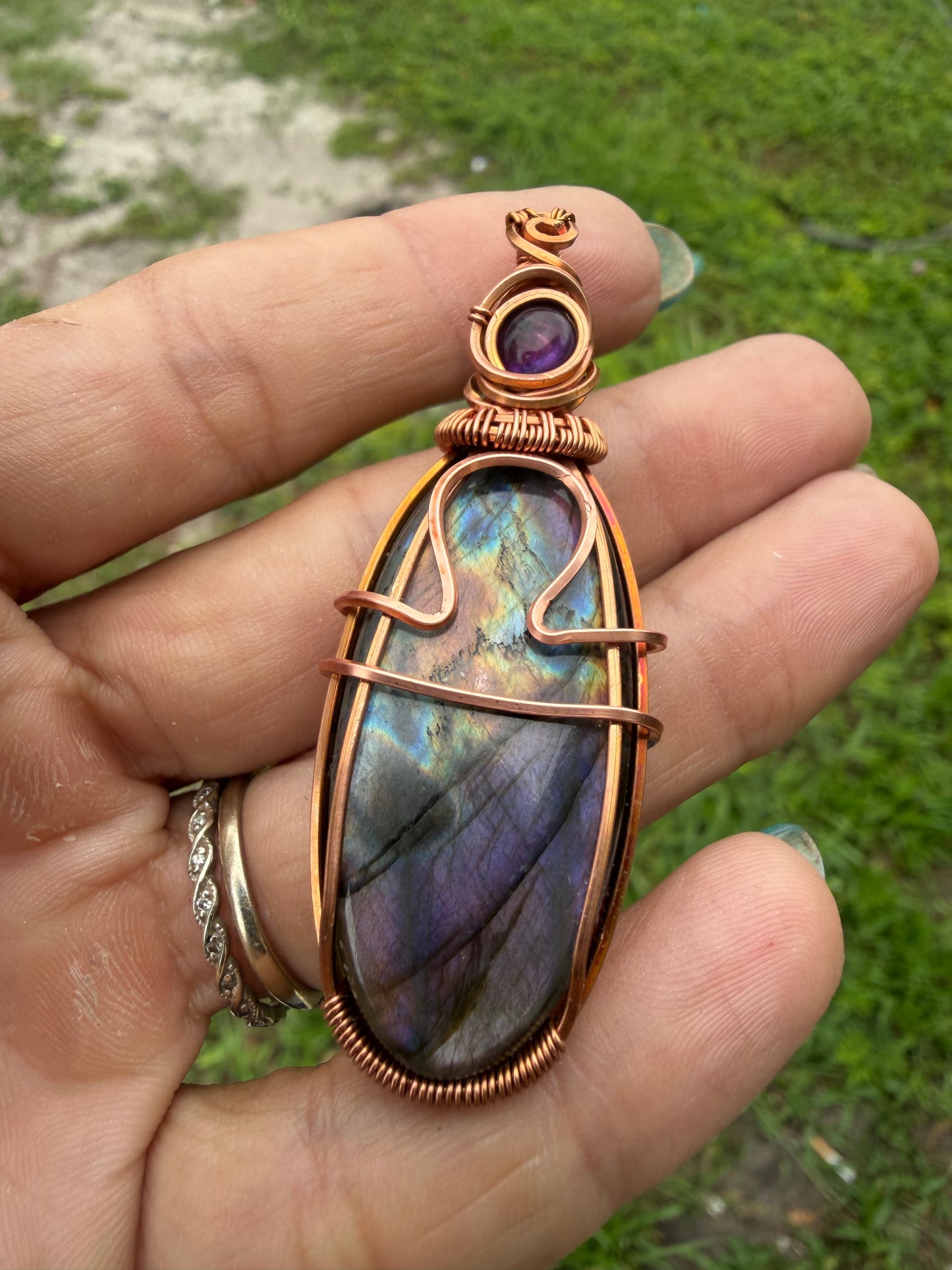 Libra ♎️ copper pendant
