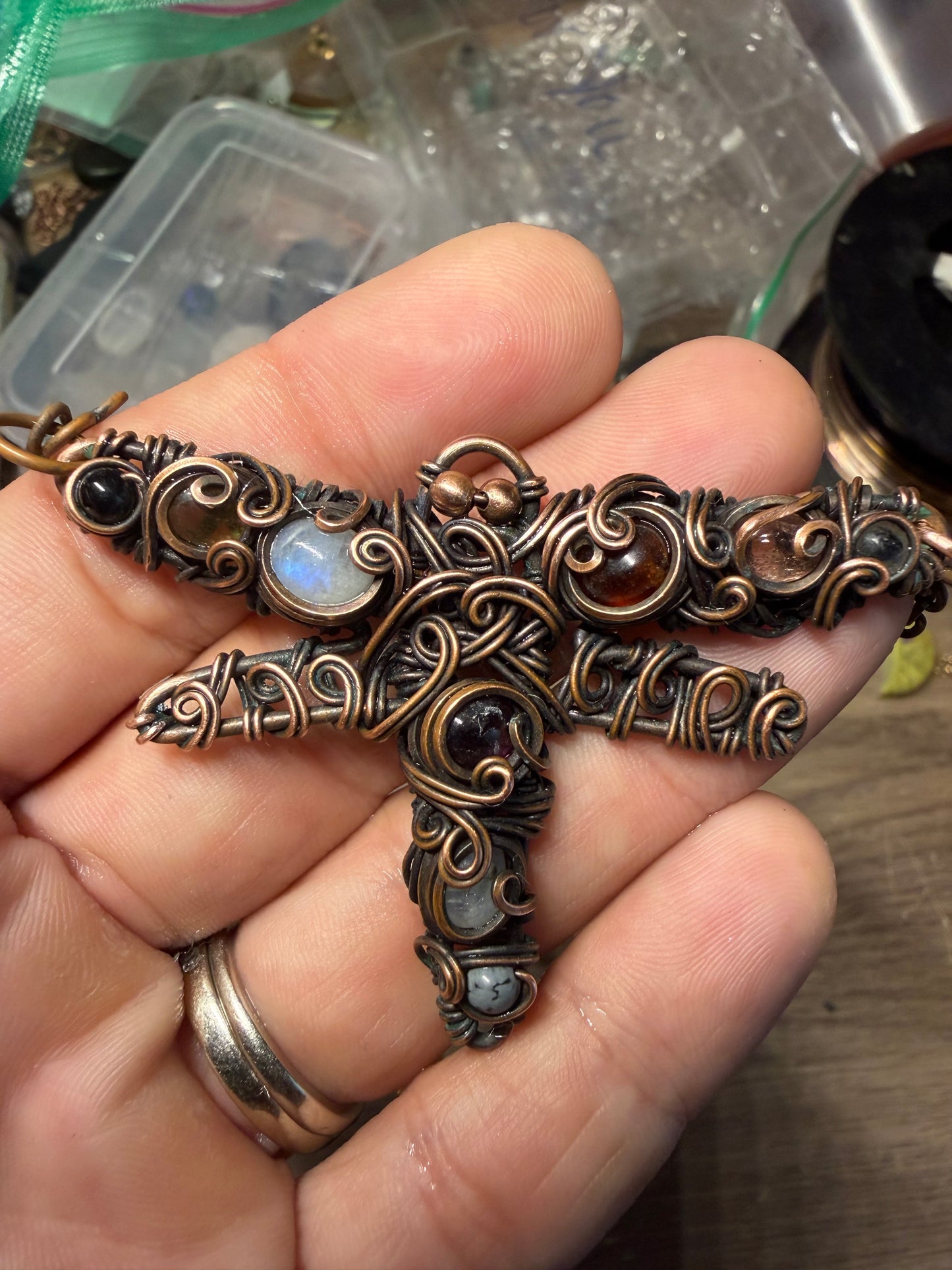Dragonfly chaos pendant