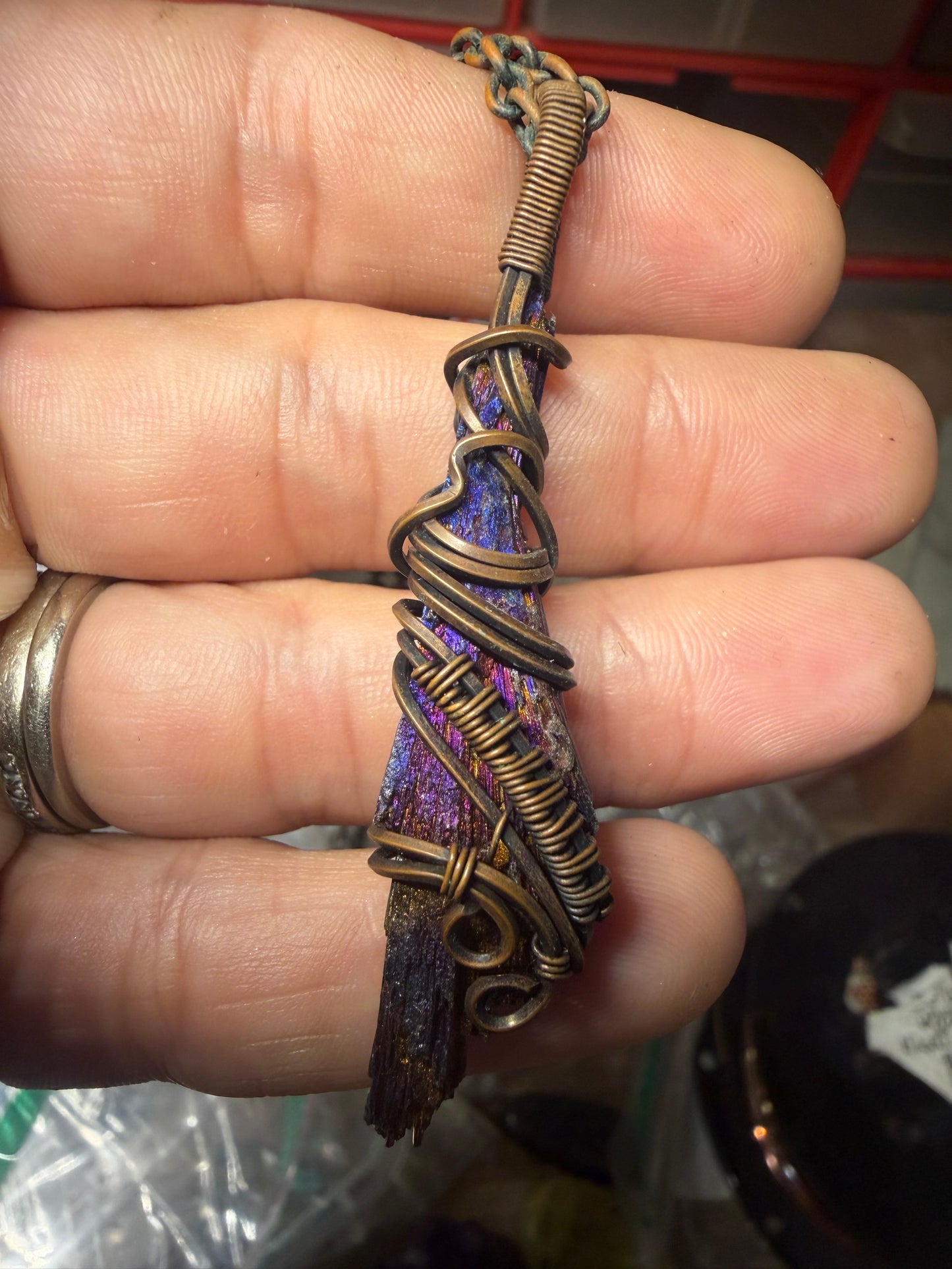 Witches broom inspired pendant
