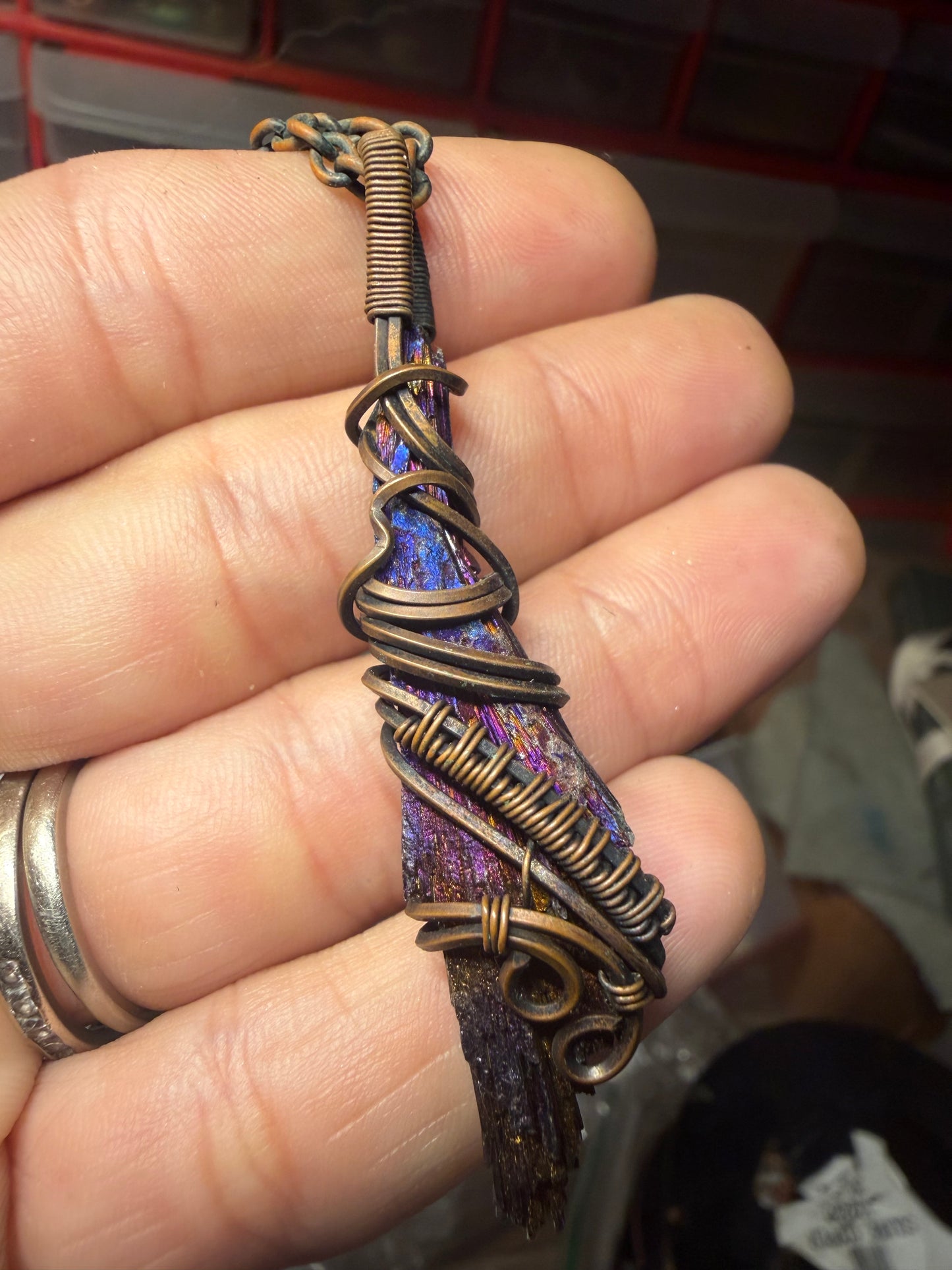Witches broom inspired pendant