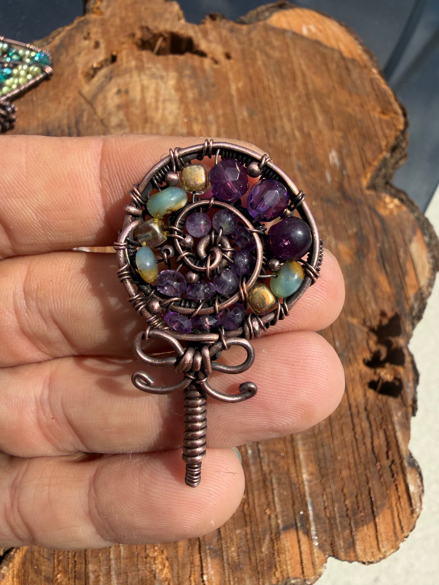 Swirl Lollipop pendant
