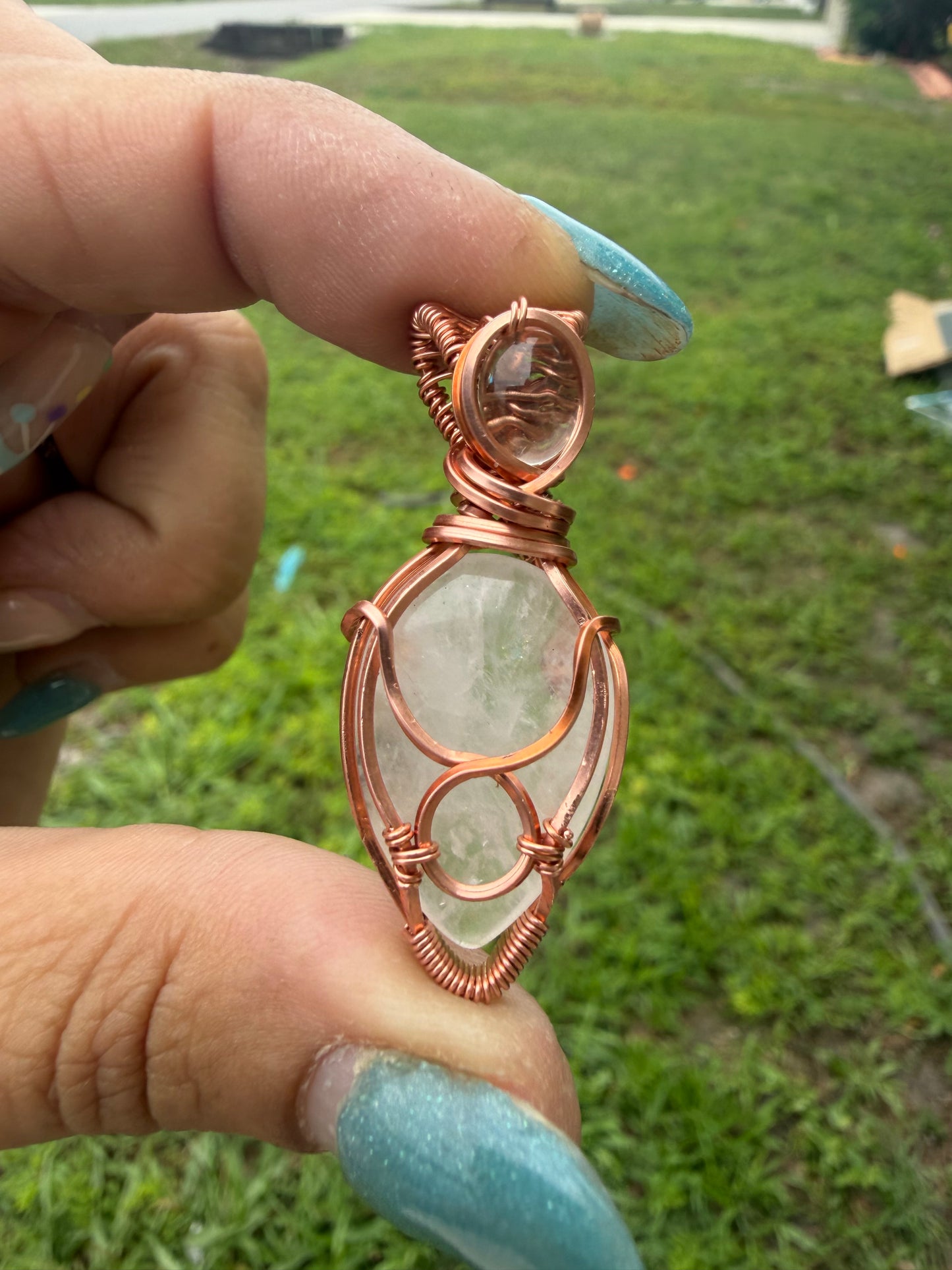 Taurus ♉️ copper pendant