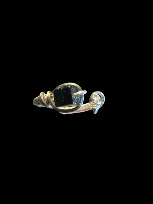 Hematite ring sterling