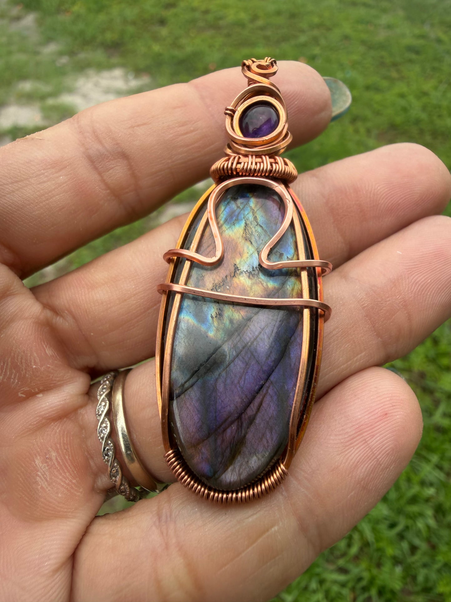 Libra ♎️ copper pendant