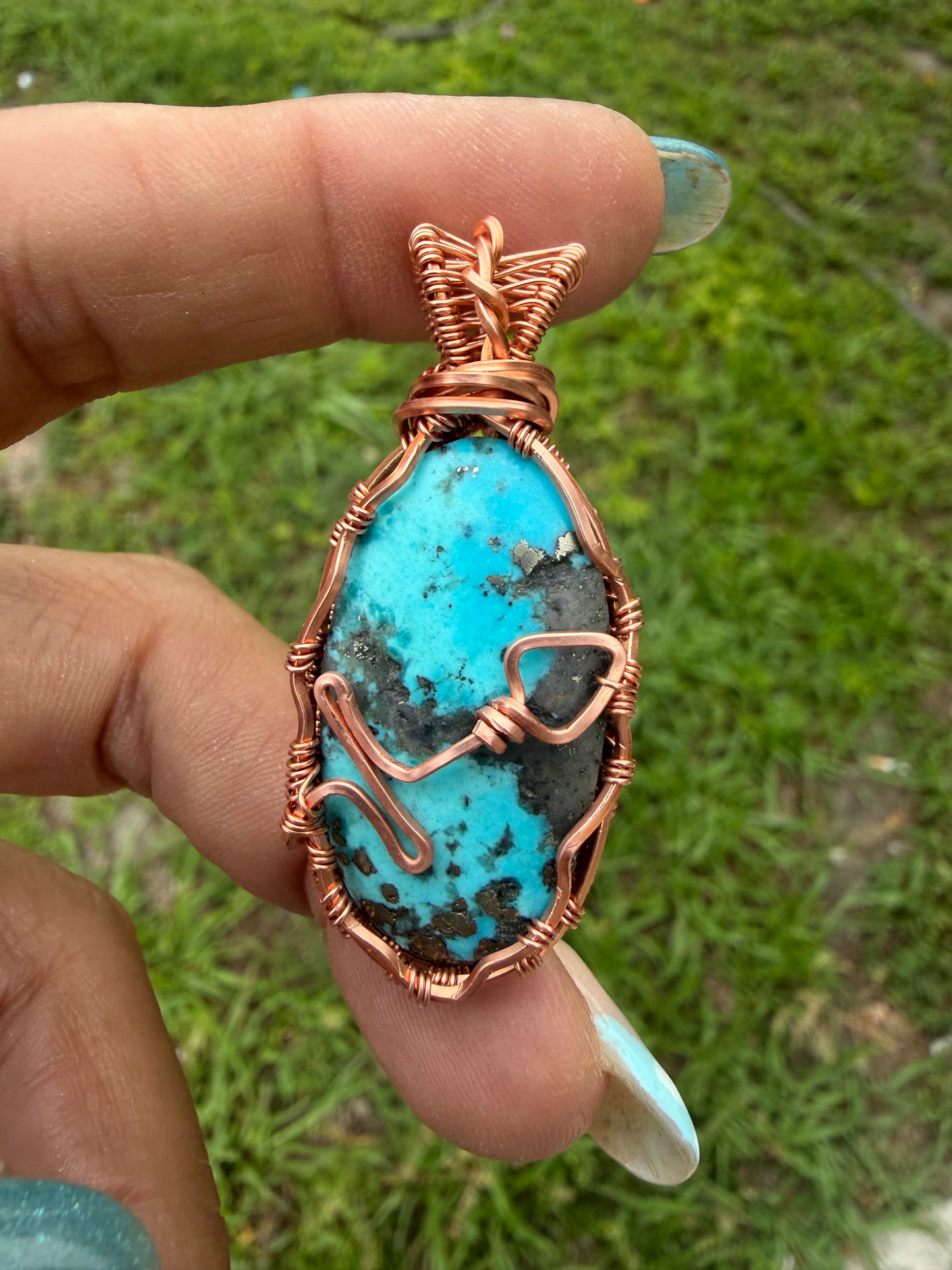 Sagittarius copper pendant