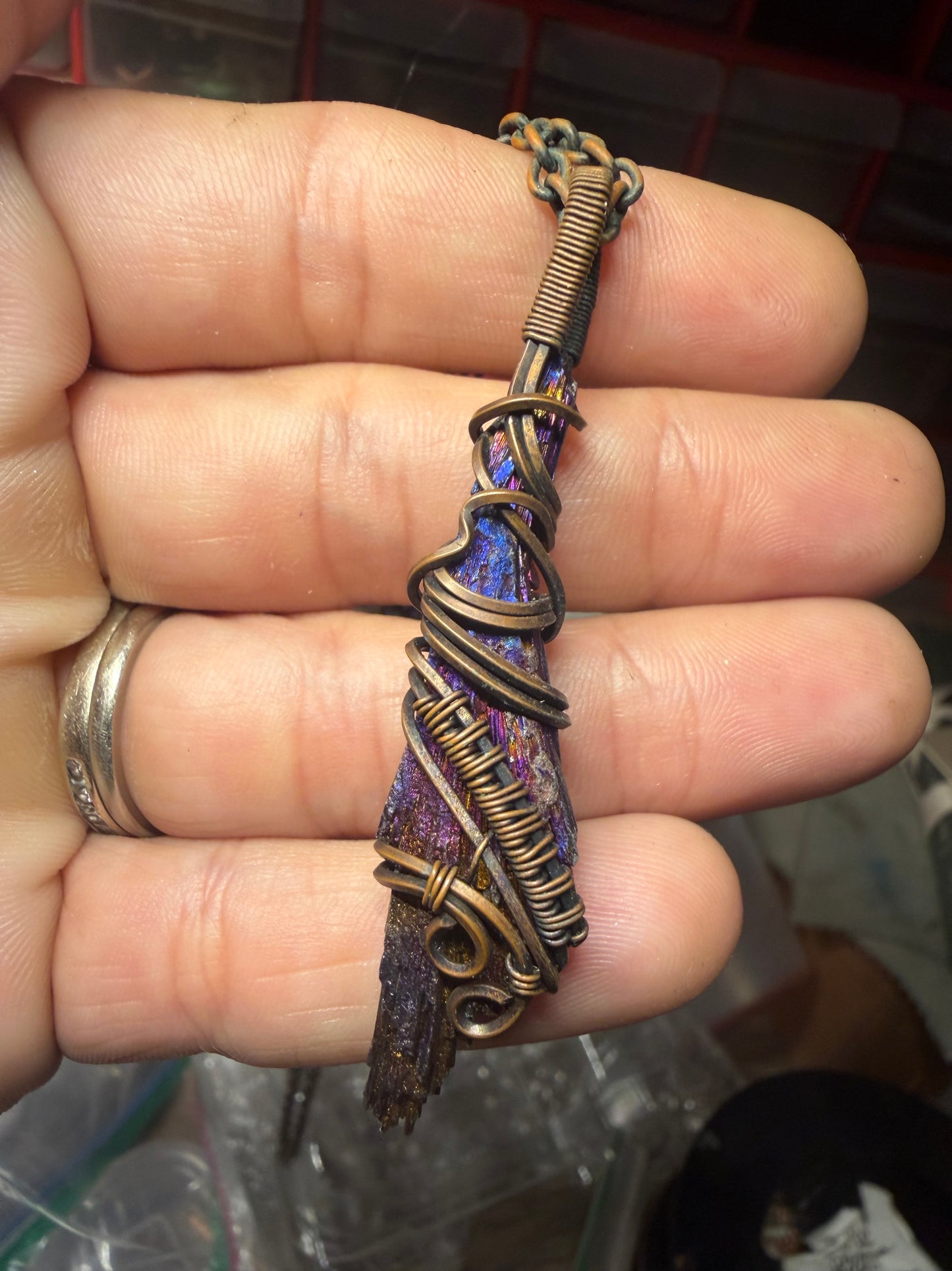 Witches broom inspired pendant