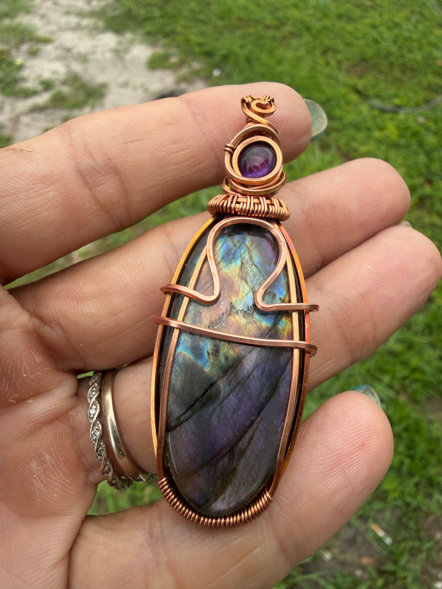Libra ♎️ copper pendant