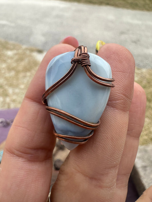 Blue opal car air vent