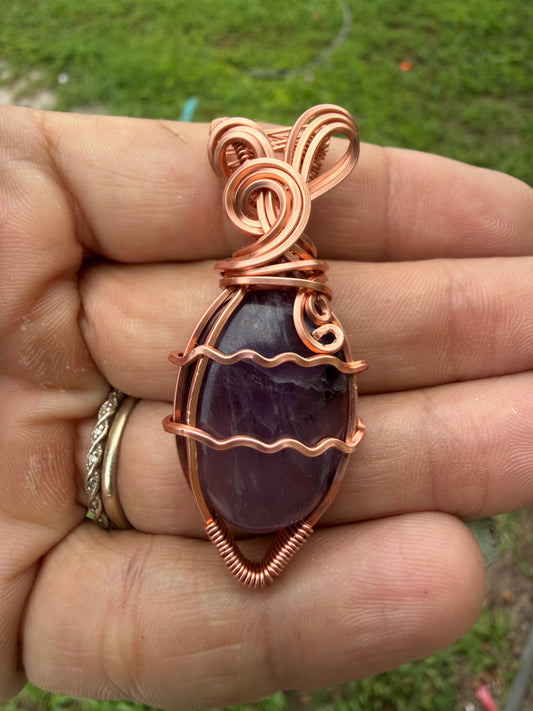 Aquarius ♒️ copper pendant